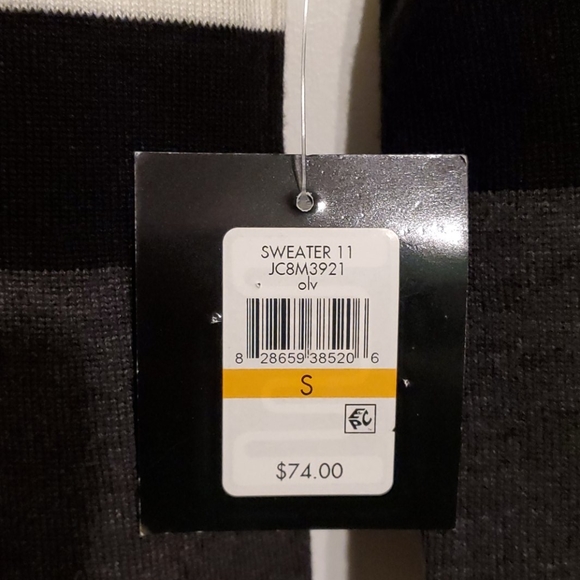 NEW JH collectibles women's S striped knit long sleeve Sweater Dress - Picture 3 of 5